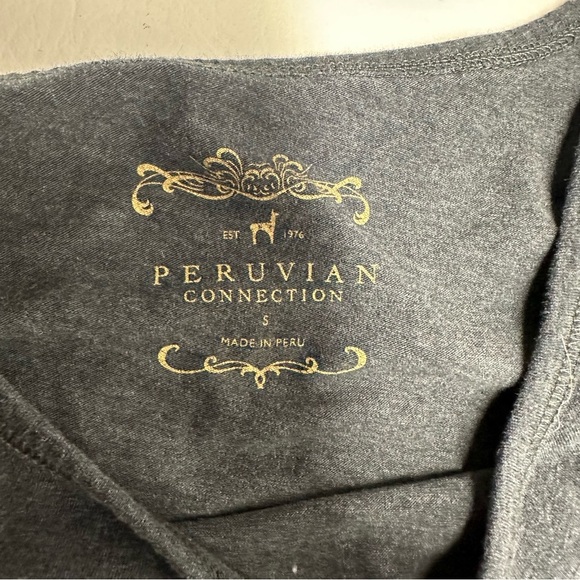 Peruvian connection charcoal Tank mini  Dress size small - Picture 5 of 7